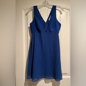 BCBGeneration deep V  Royal Blue Dress